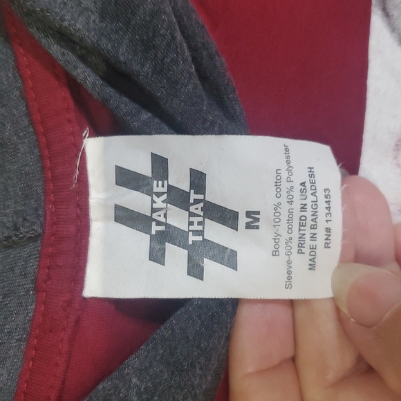 Take That Hooded T-shirt Size M NWOT - Picture 2 of 4